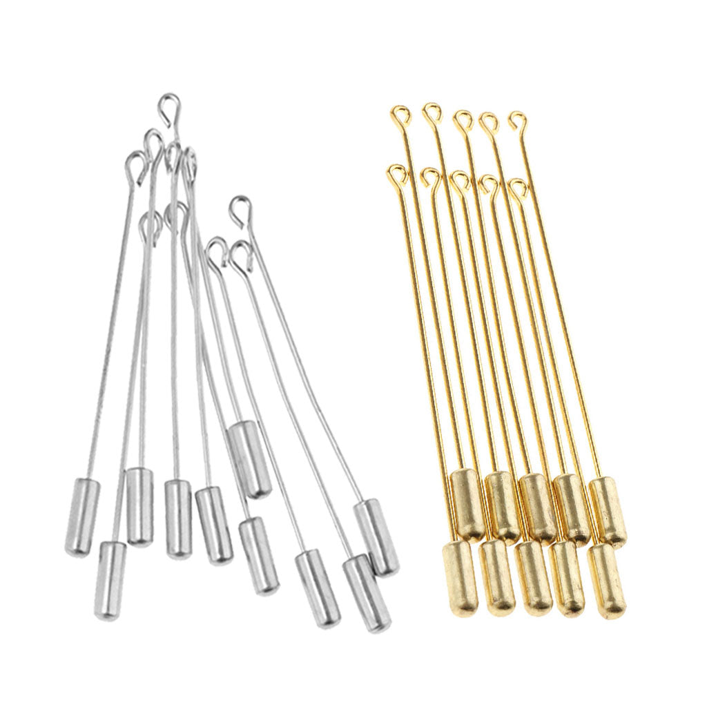 20Piece Long Needle Plug Lapel Stick Hat Scarf Brooch Boutonniere Pins Craft