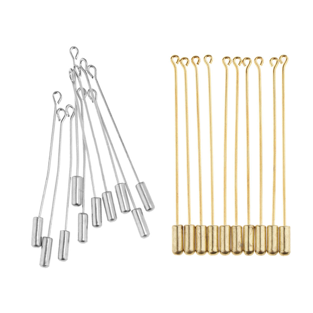 20Piece Long Needle Plug Lapel Stick Hat Scarf Brooch Boutonniere Pins Craft