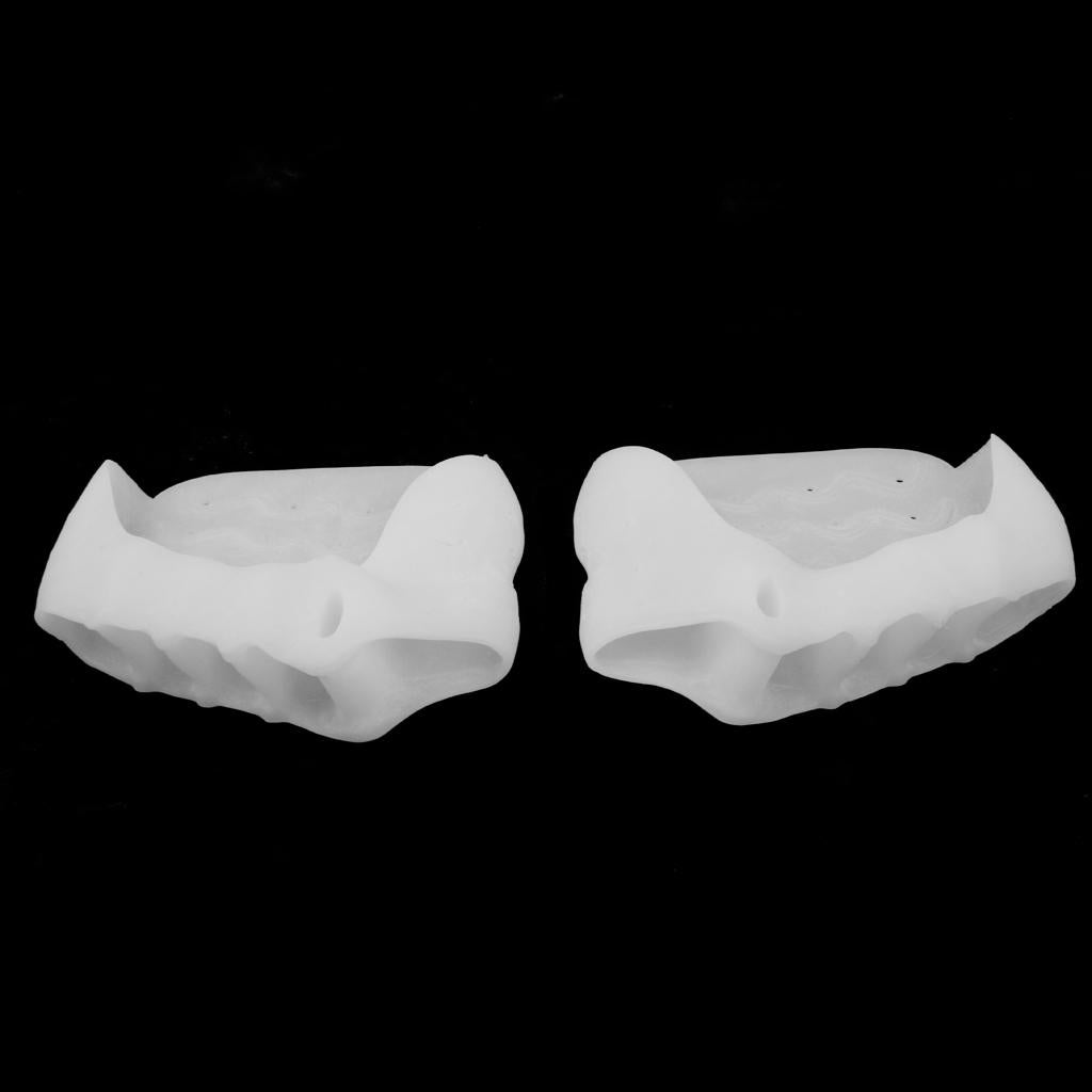 2 Pairs Silicone Five Toe Separators Bunion Protectors Men Women Daily Use