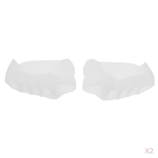 2 Pairs Silicone Five Toe Separators Bunion Protectors Men Women Daily Use