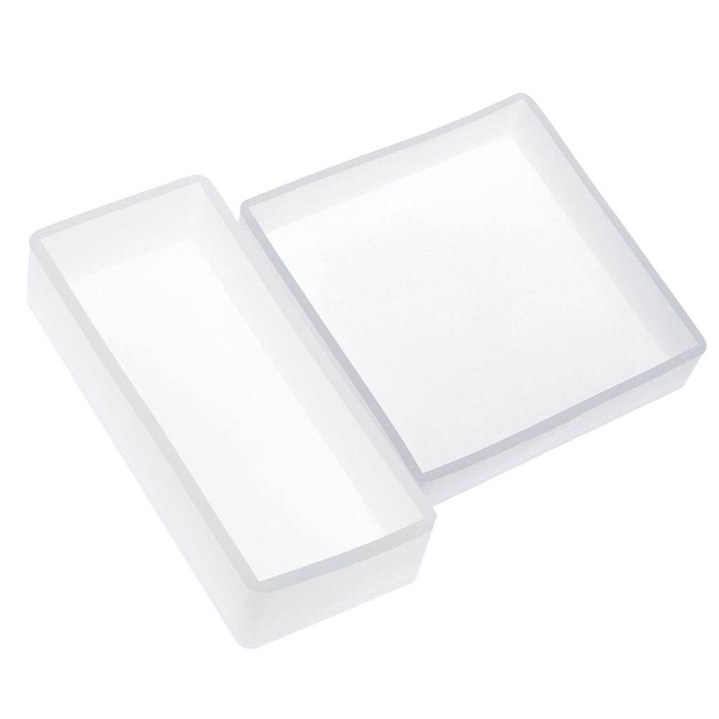 2X DIY Cube Cuboid Resin Blocks Ornament Mold Jewelry Making Mould Tool