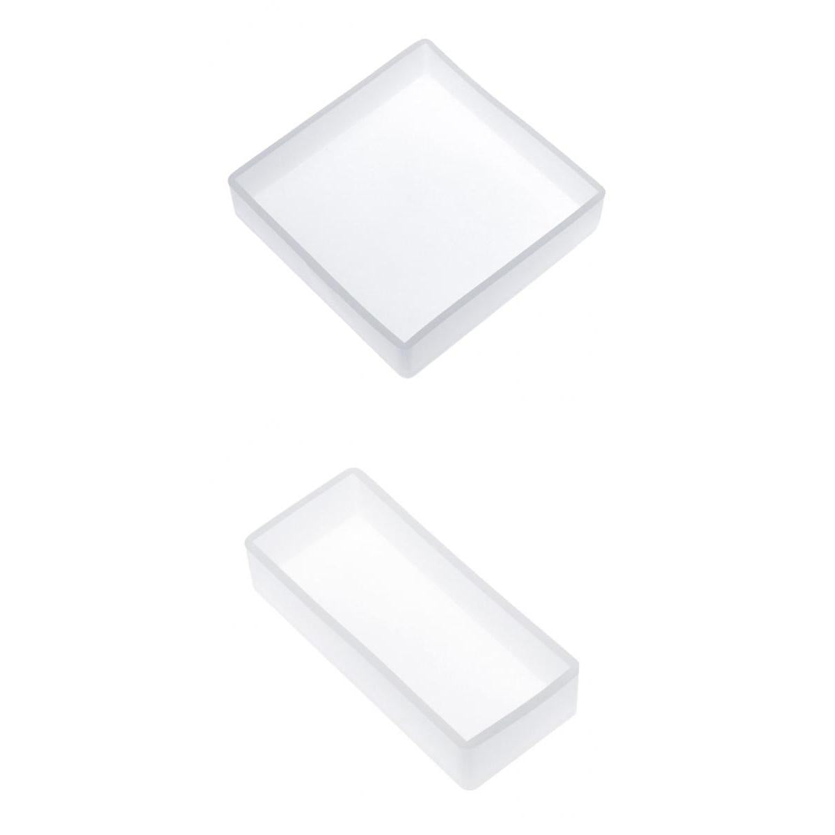 2X DIY Cube Cuboid Resin Blocks Ornament Mold Jewelry Making Mould Tool
