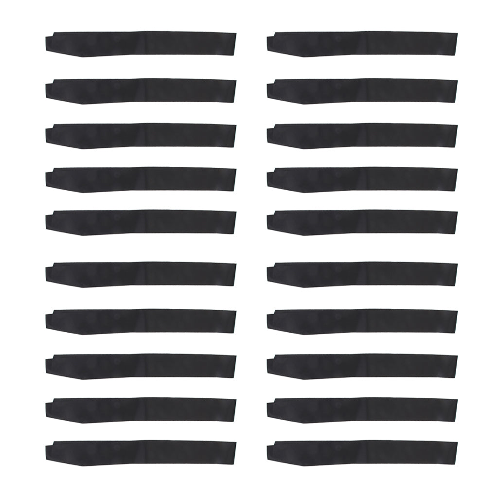 20 Pieces Blank Plain Hen Party Birthday Baby Shower Retirement Sash Black