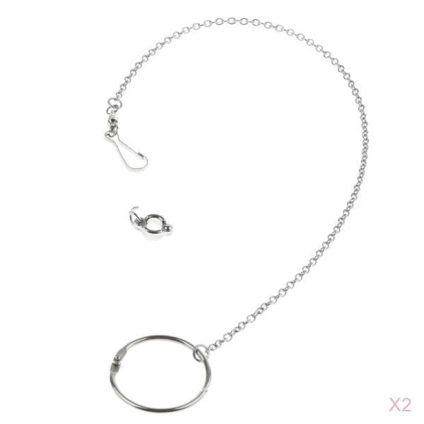 2 Pcs Parrot Stainless Steel Eight-ring Anklet Bird Cockatiel Foot Chain 6