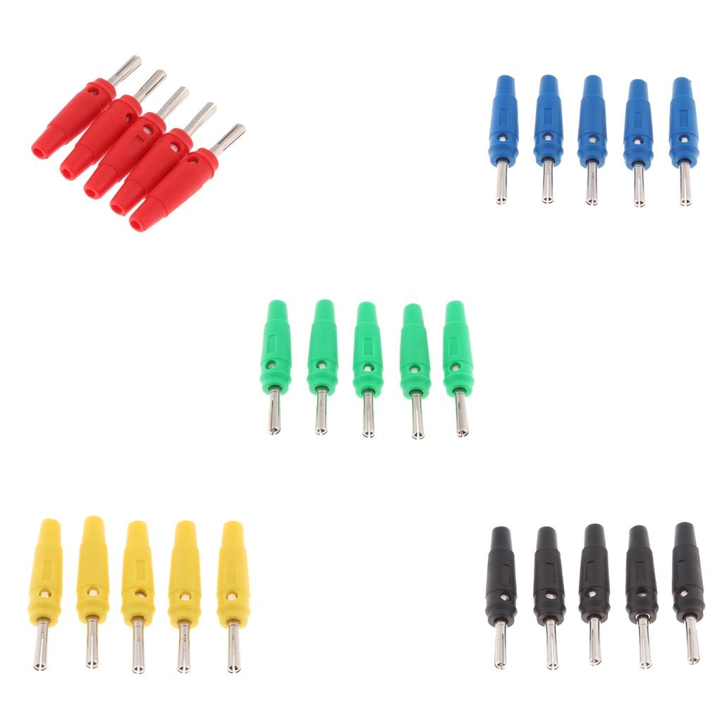 25Pieces 4mm Wire Audio Speaker Cable Banana Plug Connectors Adapter
