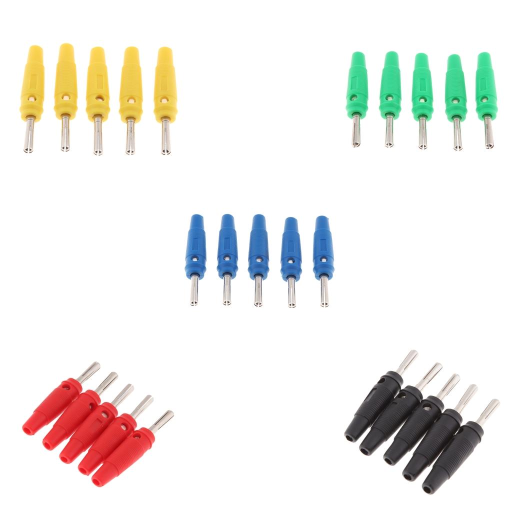25Pieces 4mm Wire Audio Speaker Cable Banana Plug Connectors Adapter