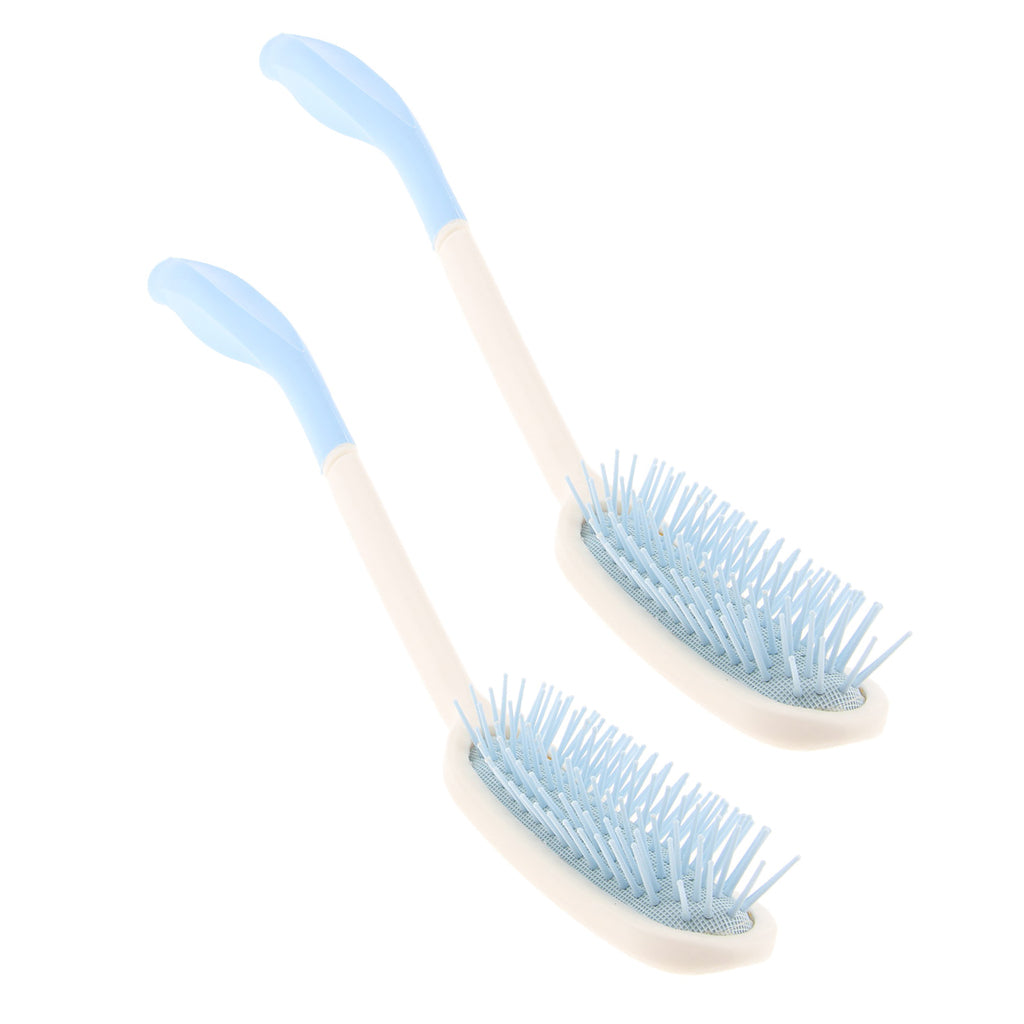 2 Pieces Long Reach Hairbrush For Elder Arthritis Styling Scalp Massage