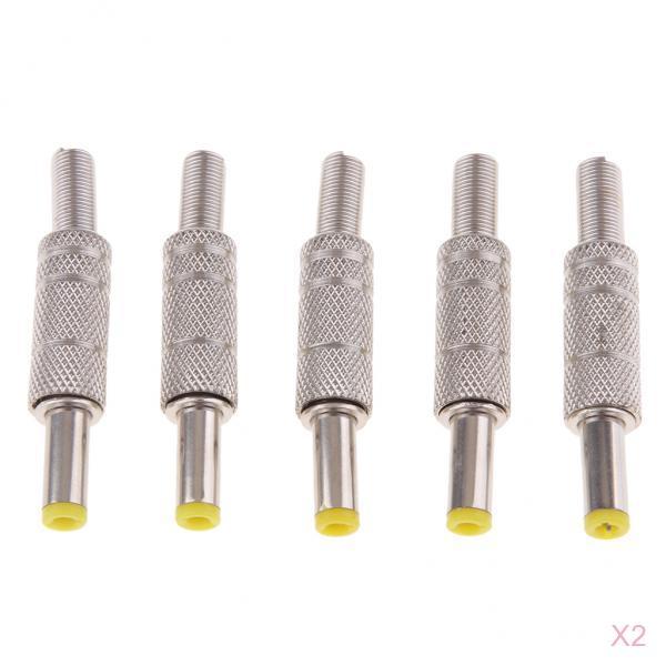 10Pieces 5.5x2.1mm Male Barrel DC Power Plug Socket Jack Connector
