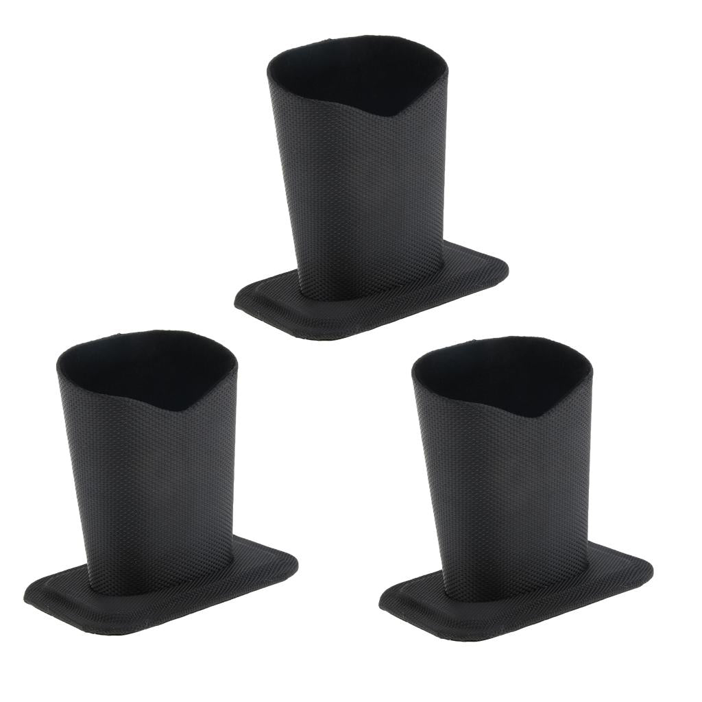 3 Pieces Anti-Scratch Stand Up Glasses Holder Desktop Eyeglass Holder Black