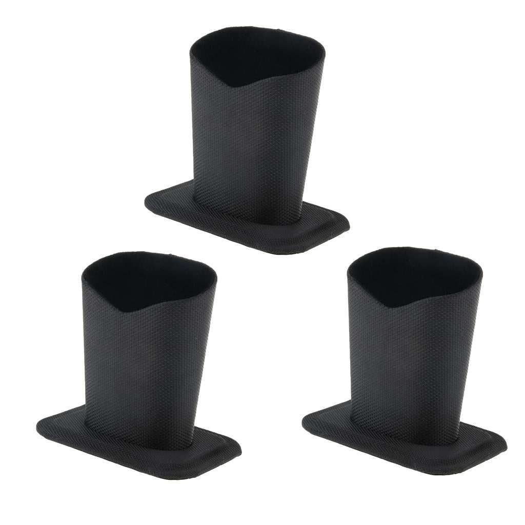 3 Pieces Anti-Scratch Stand Up Glasses Holder Desktop Eyeglass Holder Black
