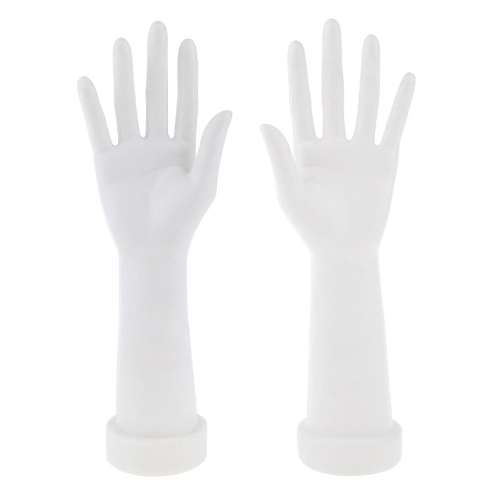 1 Pair Hand Jewelry Display Stand Female Hand Mannequin Model Props White