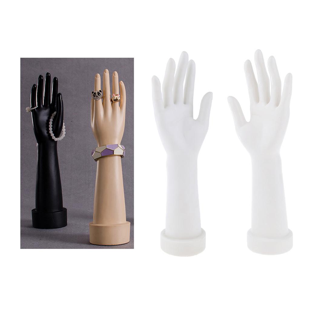 1 Pair Hand Jewelry Display Stand Female Hand Mannequin Model Props White