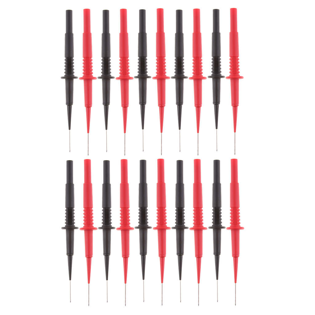 20Pcs 600V Insulation Piercing Needle Test Probes with 4mm Banana Socket