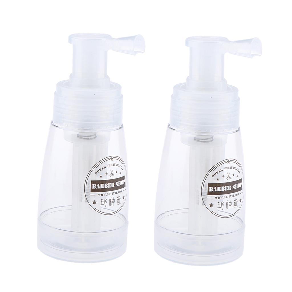 2x Empty Refillable and Reuseable Powder Spray Bottle Cosmetic Bottles 180ml
