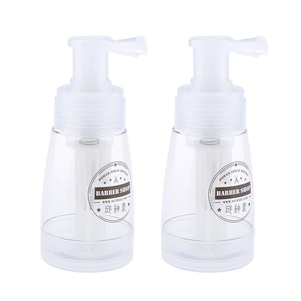 2x Empty Refillable and Reuseable Powder Spray Bottle Cosmetic Bottles 180ml