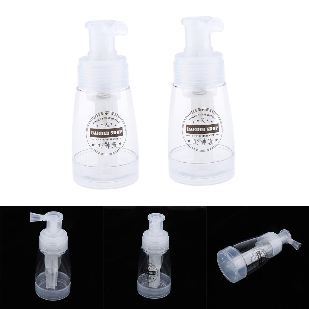 2x Empty Refillable and Reuseable Powder Spray Bottle Cosmetic Bottles 180ml