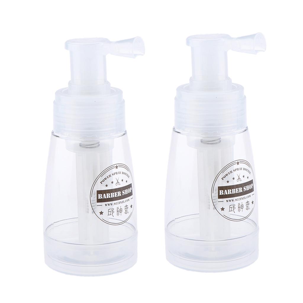 2x Empty Refillable and Reuseable Powder Spray Bottle Cosmetic Bottles 180ml