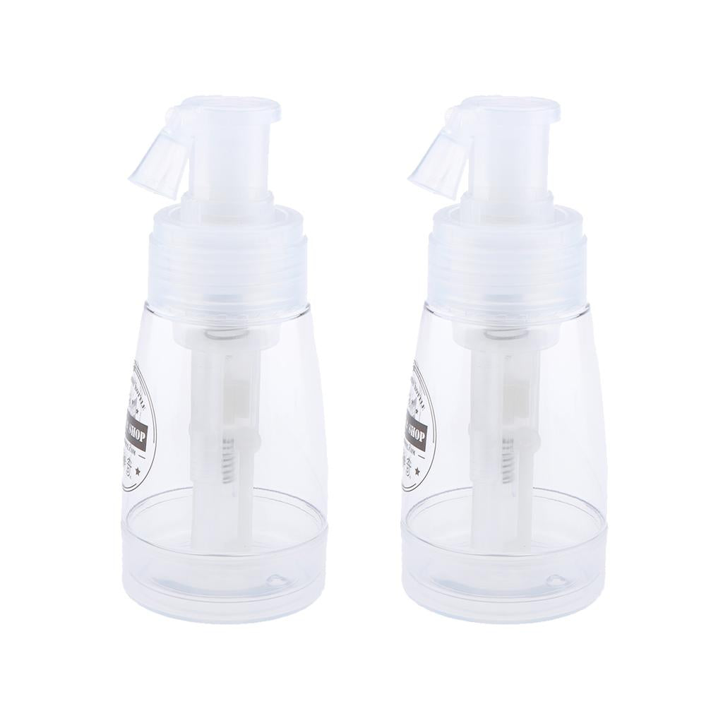2x Empty Refillable and Reuseable Powder Spray Bottle Cosmetic Bottles 180ml