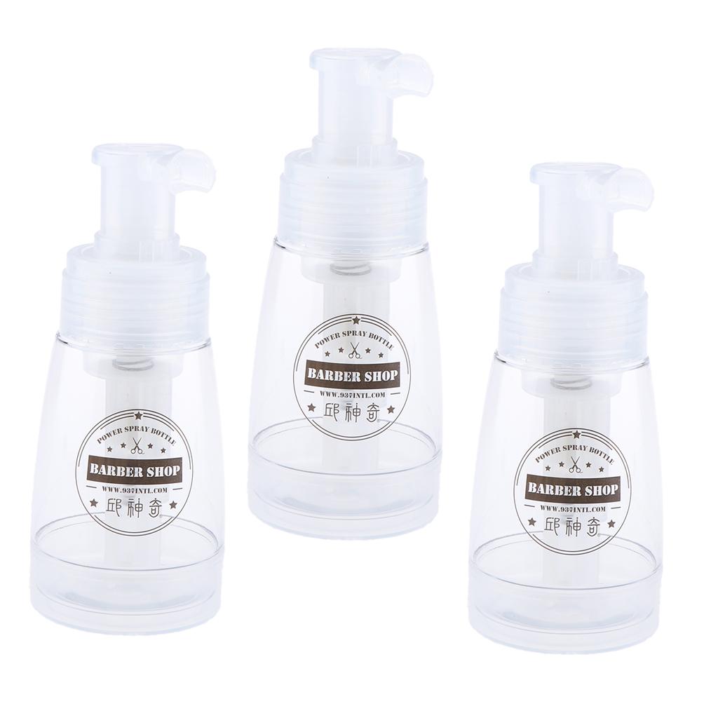 3x Empty Refillable and Reuseable Powder Spray Bottle Cosmetic Bottles 180ml