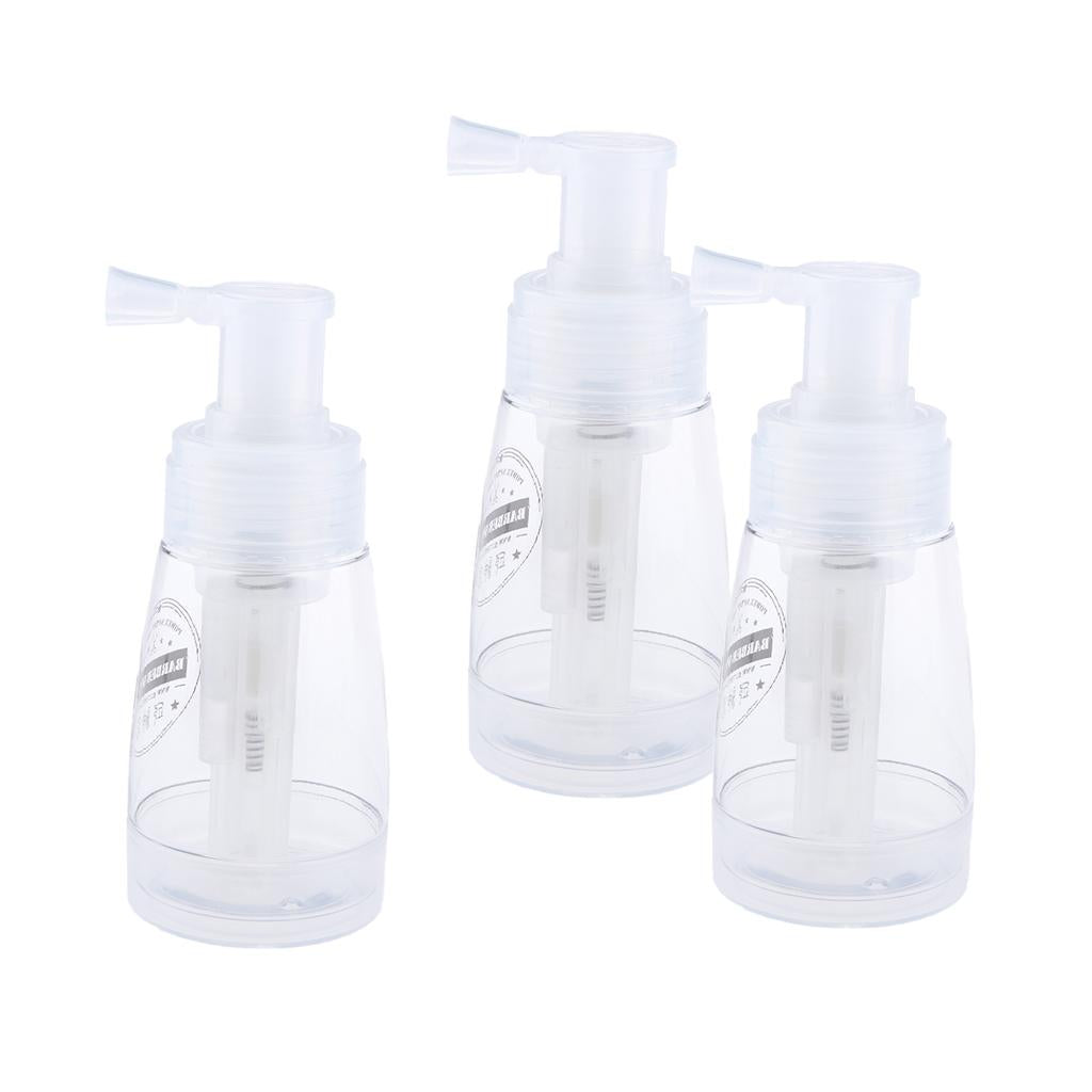 3x Empty Refillable and Reuseable Powder Spray Bottle Cosmetic Bottles 180ml