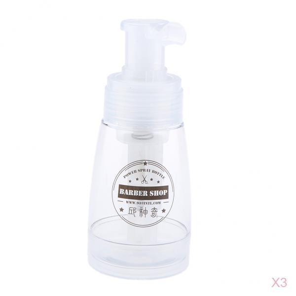 3x Empty Refillable and Reuseable Powder Spray Bottle Cosmetic Bottles 180ml