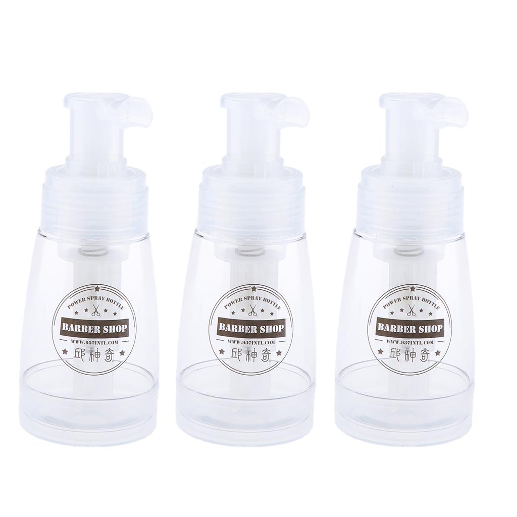 3x Empty Refillable and Reuseable Powder Spray Bottle Cosmetic Bottles 180ml