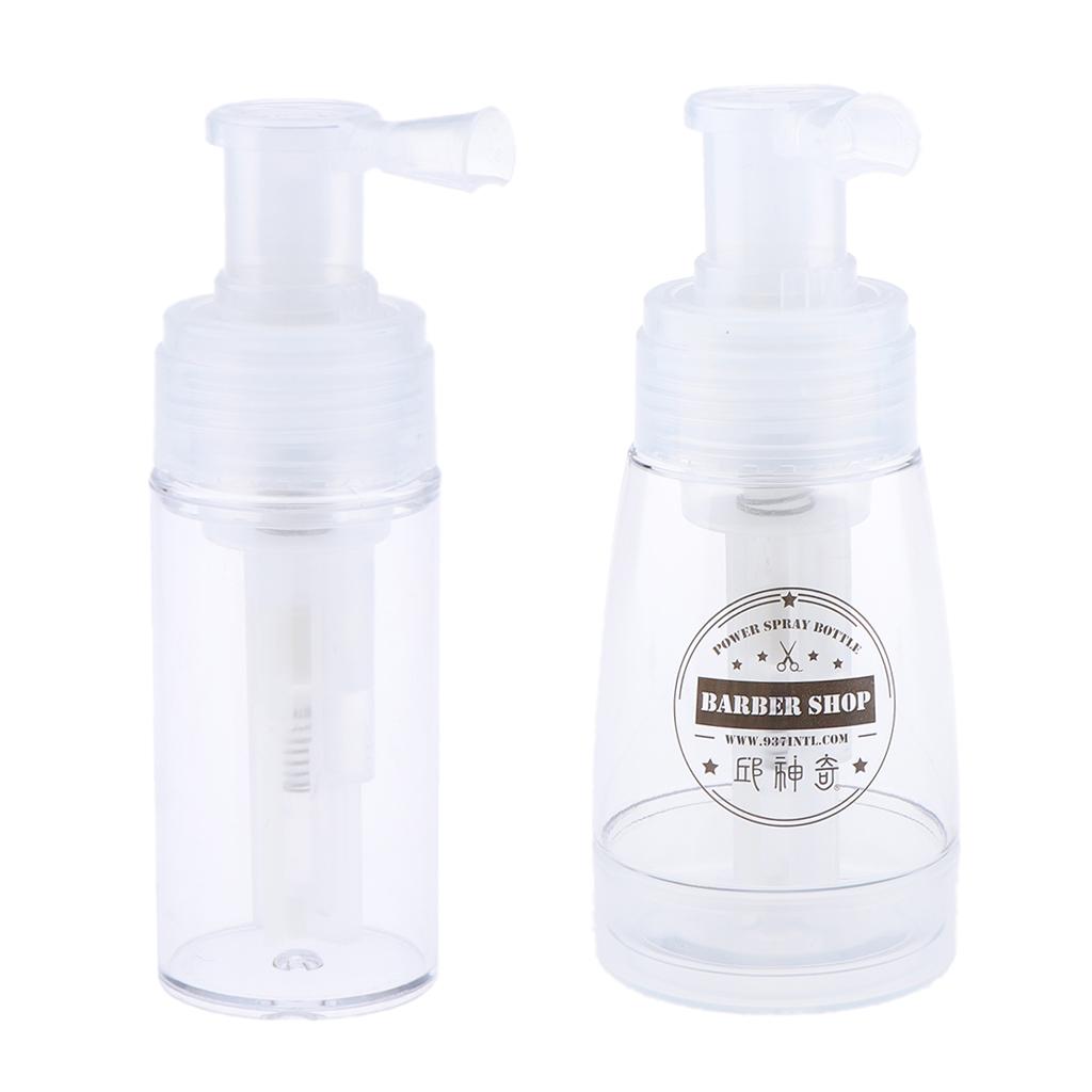 2x Empty Refillable Powder Spray Bottle Makeup Cosmetic Bottles 180ml/110ml