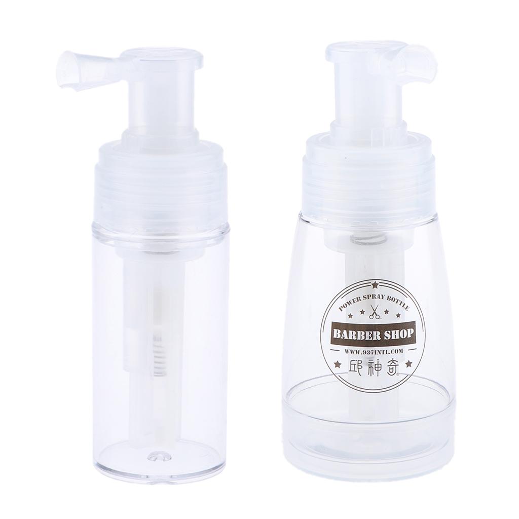2x Empty Refillable Powder Spray Bottle Makeup Cosmetic Bottles 180ml/110ml