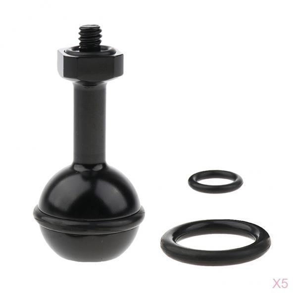 5 Pieces NC Aluminum Alloy Diving Ball Head Mount Bracket for 6/5/4/3