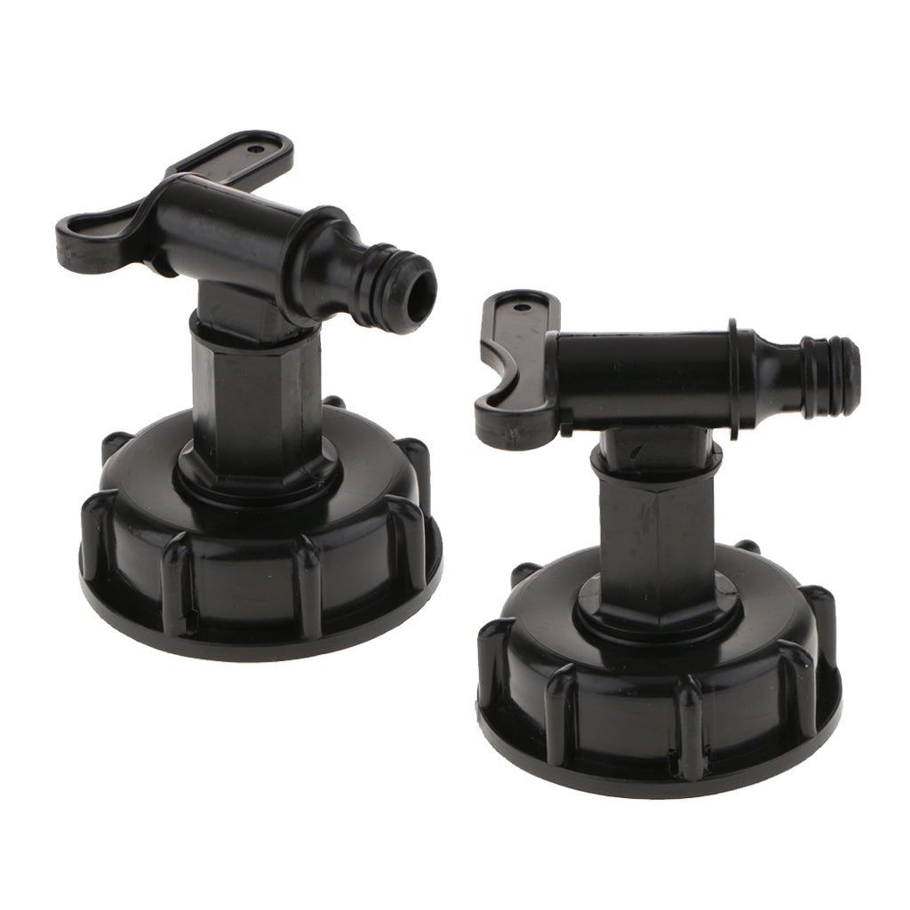 2 pieces 1000L IBC Tank 2 Inch to 1/2 Inch Water Hose Valve Adapter