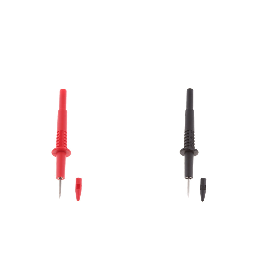 2pcs 2mm Diameter Stainless Steel Banana Plug Test Probe Lead Pin Tip Pen