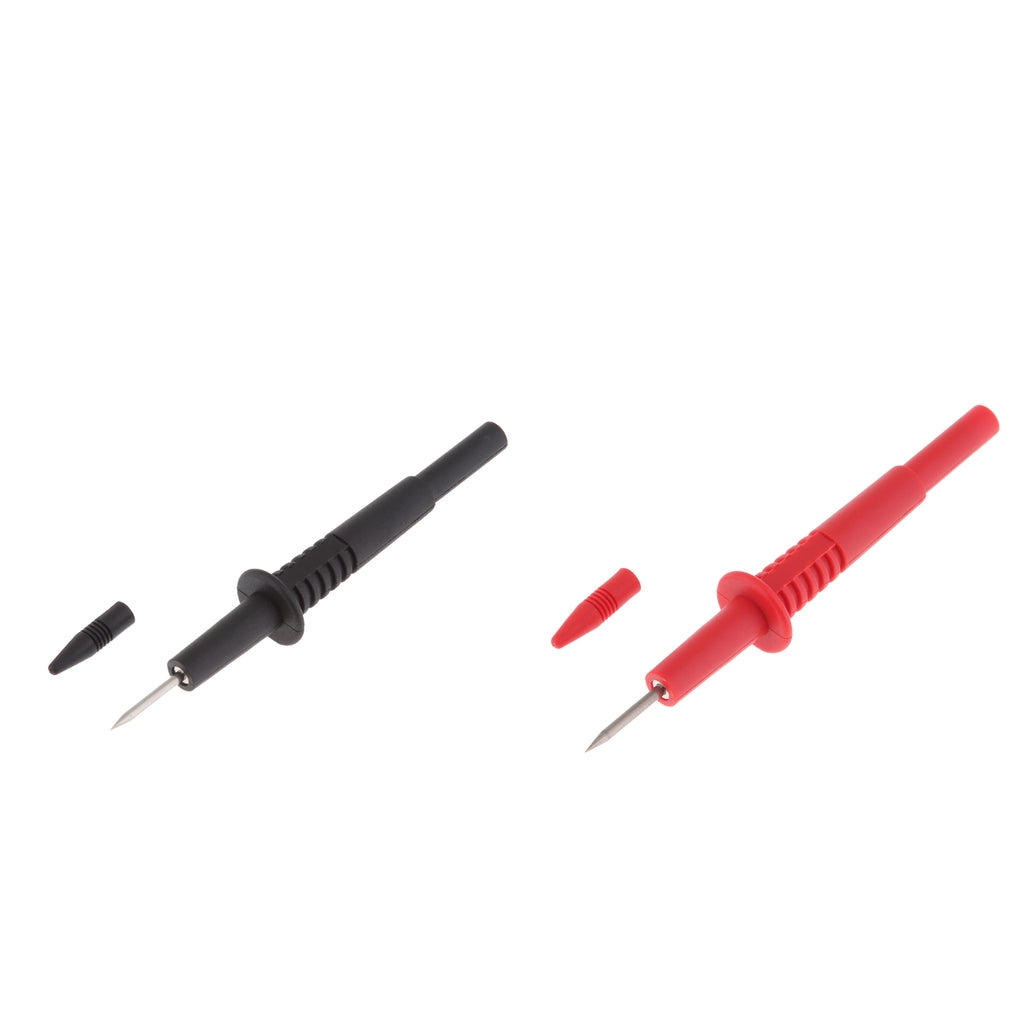 2pcs 2mm Diameter Stainless Steel Banana Plug Test Probe Lead Pin Tip Pen
