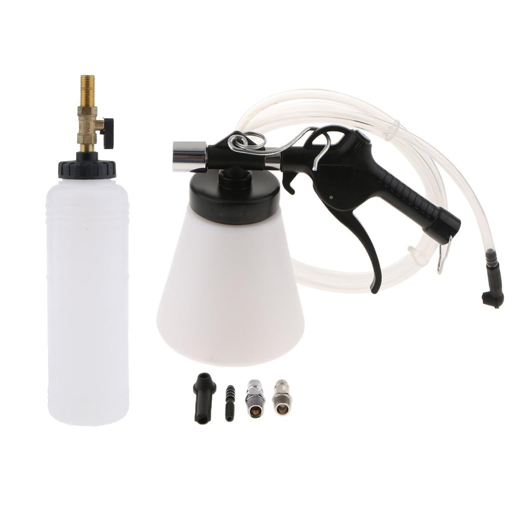 1L Air Brake Clutch Bleeder Kit Pneumatic Vacuum Hydraulic Fluid Fill Bottle
