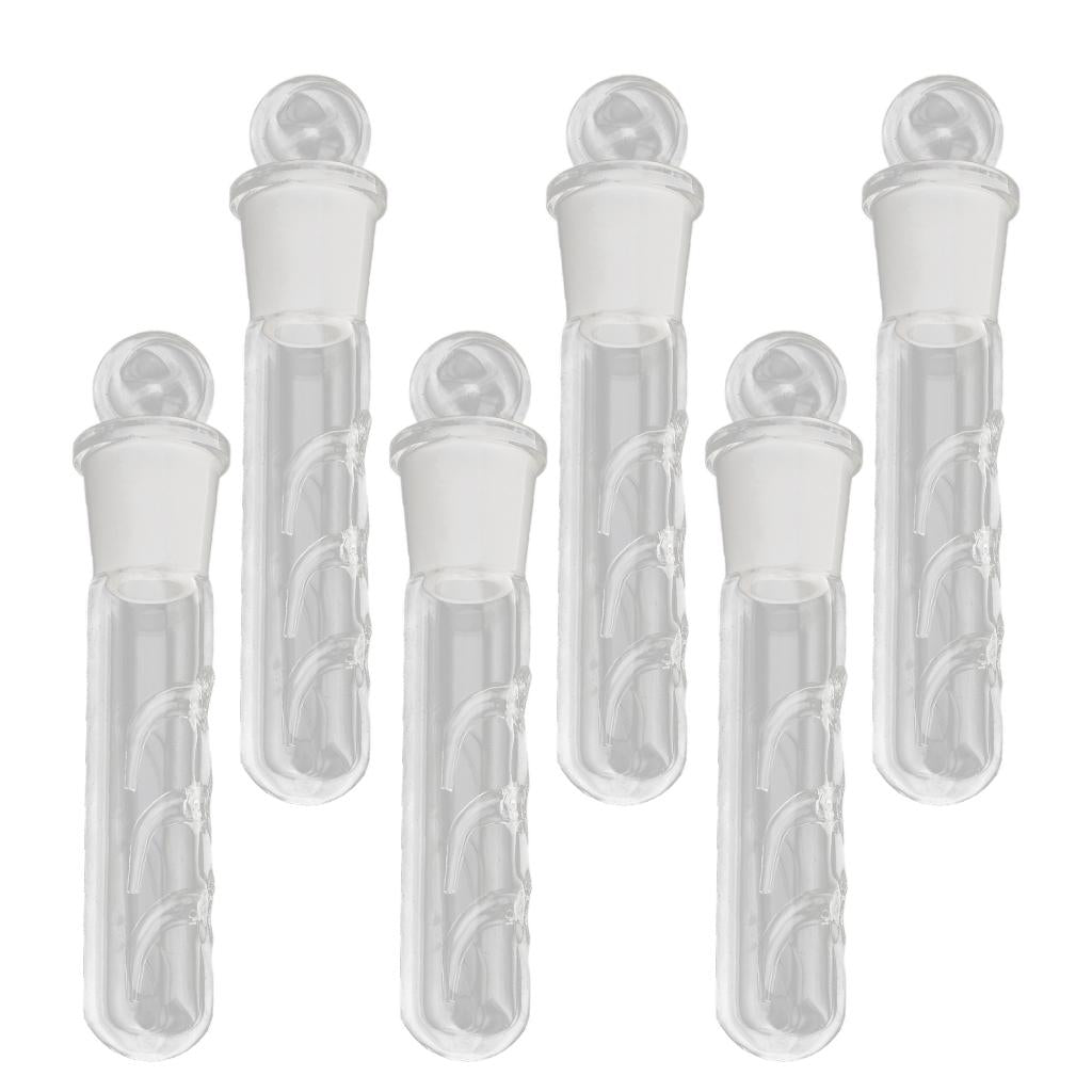 6 Pcs Glass Planaria Trap Worm Catch Pen Shrimp Leech Catcher Three Holes