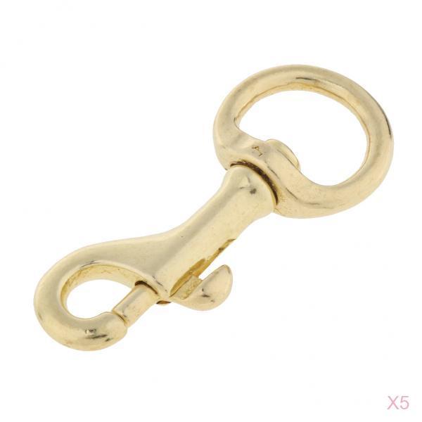 5 Pieces Brass Swivel Trigger Clip Lobster Clasp Keychain Snap Hook 59x18mm