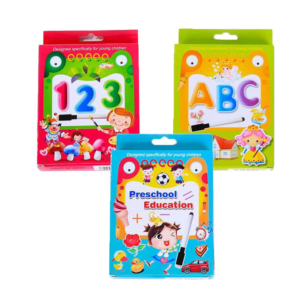 35pcs Number,Letter &Math Flash Cards for Kindergarten Toddlers Preschool