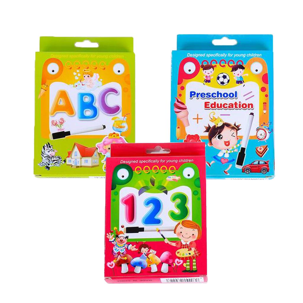 35pcs Number,Letter &Math Flash Cards for Kindergarten Toddlers Preschool