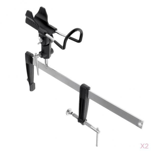 2pcs Fishing Boat Rods Holder Support Pole Bracket Ground Support Stand L