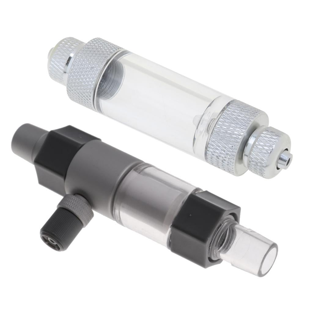 2 Pcs Aquarium Diffuser Regulator with Plants Tank CO2 Bubble Counter