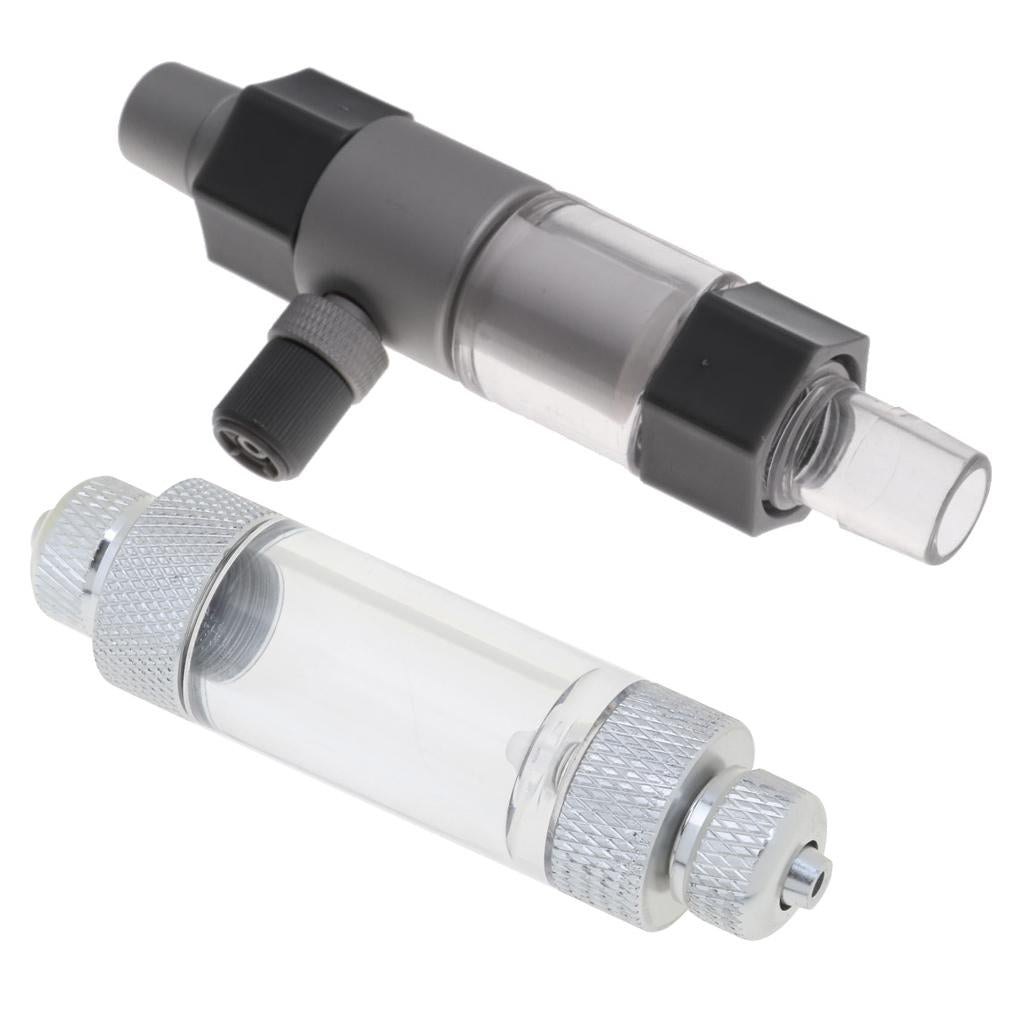 2 Pcs Aquarium Diffuser Regulator with Plants Tank CO2 Bubble Counter