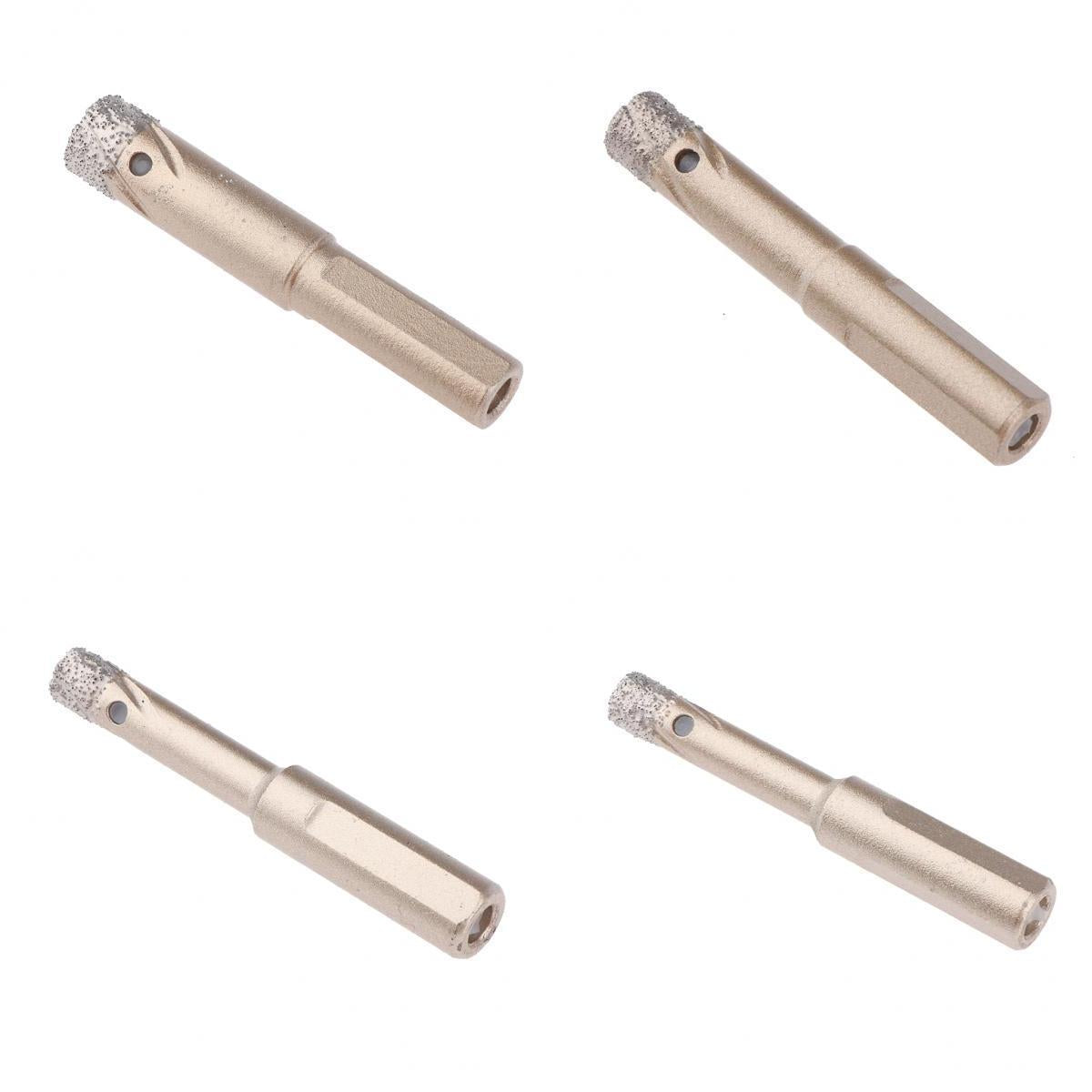 4x Diamond Holesaw Tile Glass Slate Porcelain Marble Drill Bits Tools 6-12mm