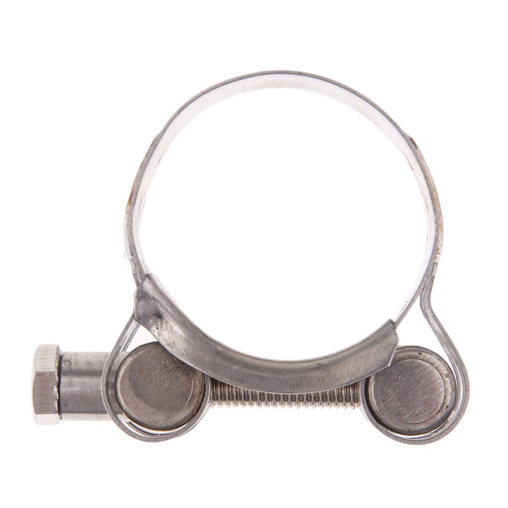 2Picees Exhaust Clamp Clip Stainless Steel Muffler Silencer Clamps 32-35mm