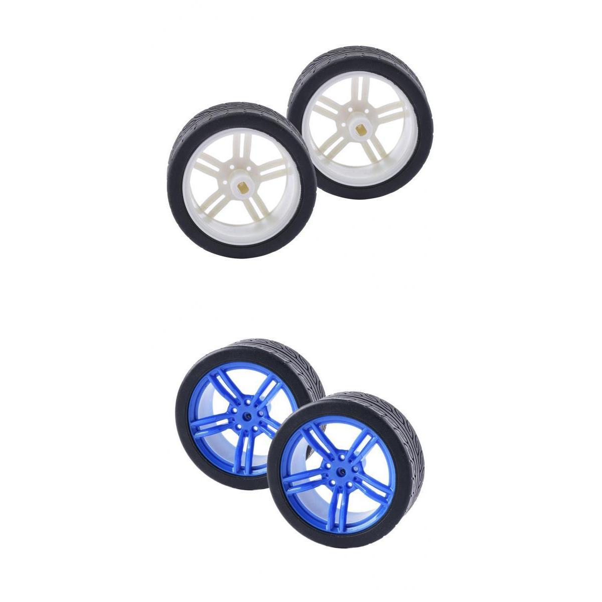 4pcs Rubber Tire TT Motor Car Wheel RC Model DIY Toy Car accessories