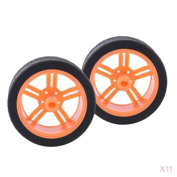 22pcs Rubber Tire TT Motor Car Wheel RC Model DIY Toy Car accessories #3