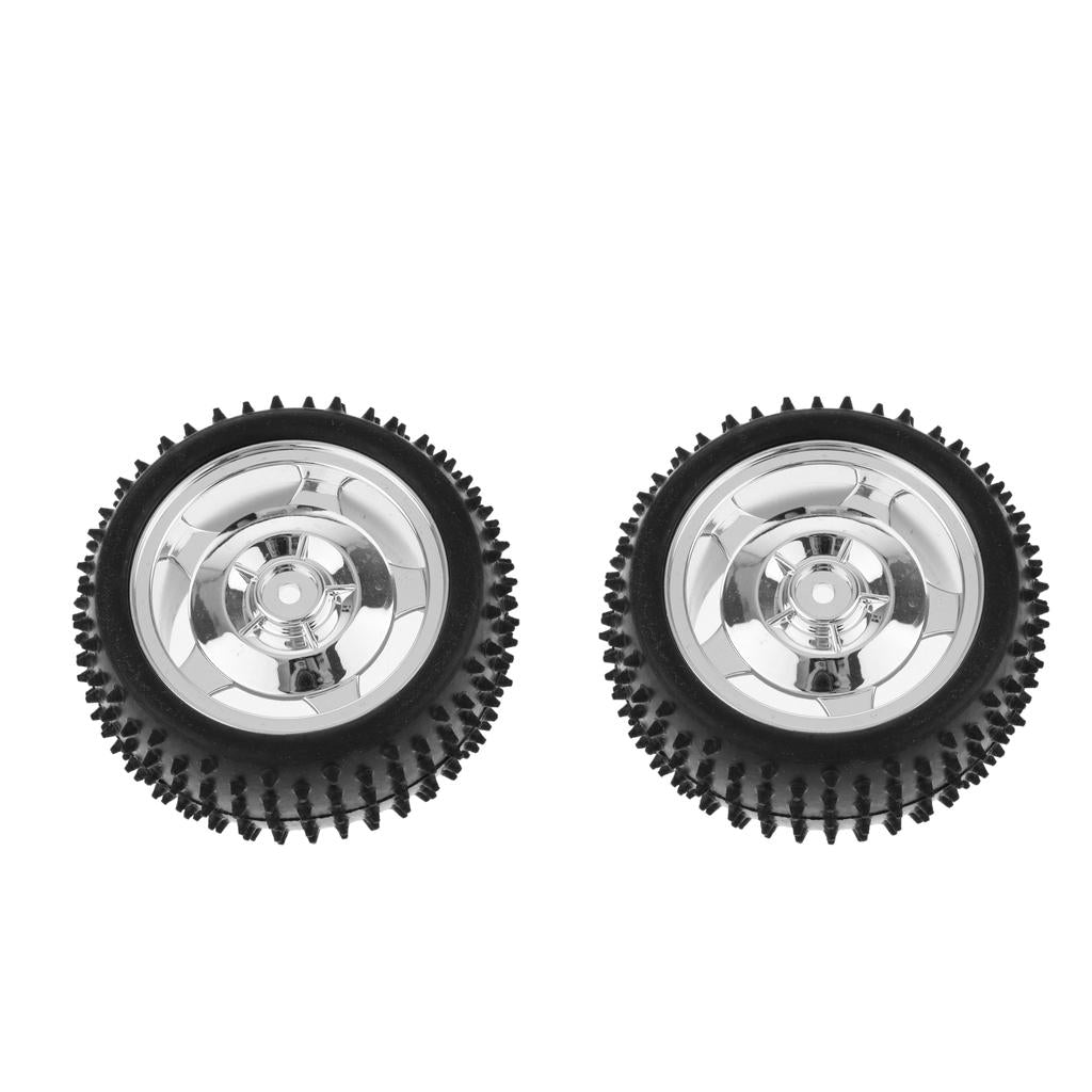 2Pcs Small Smart Car Model Robot Rubber Tire Wheel 85x38mm for
