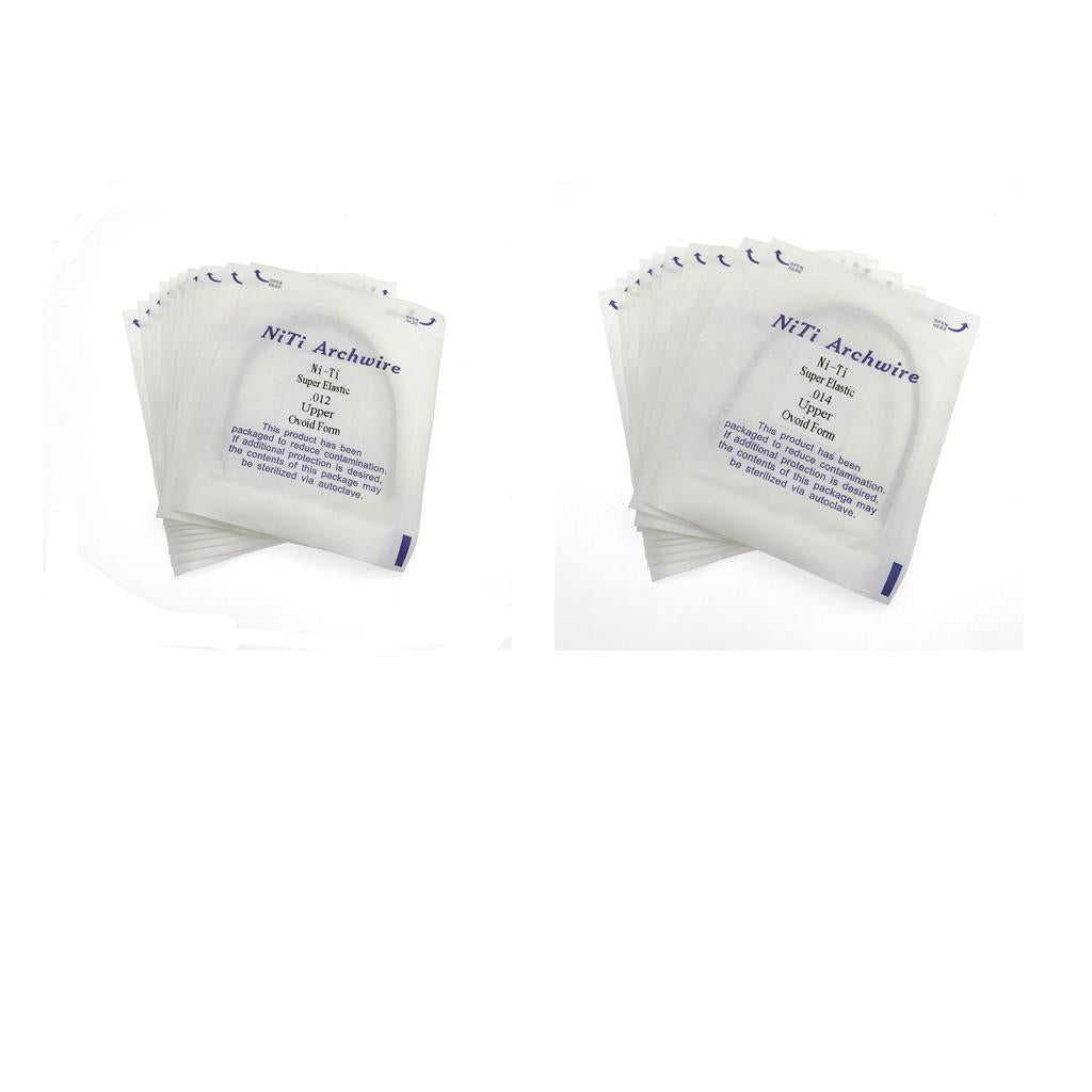 20 Packs Dental Orthodontic Super Elastic Niti Arch Wire Round 014 012 Upper