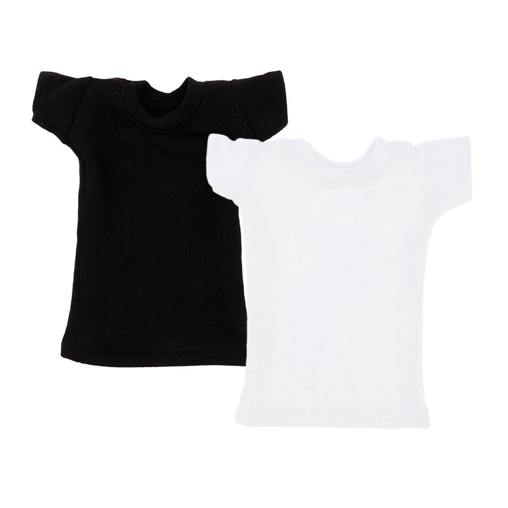 1/6 Female Body Top T-Shirts Short Sleeve for 12'' JIAOU DOLL Action Figure