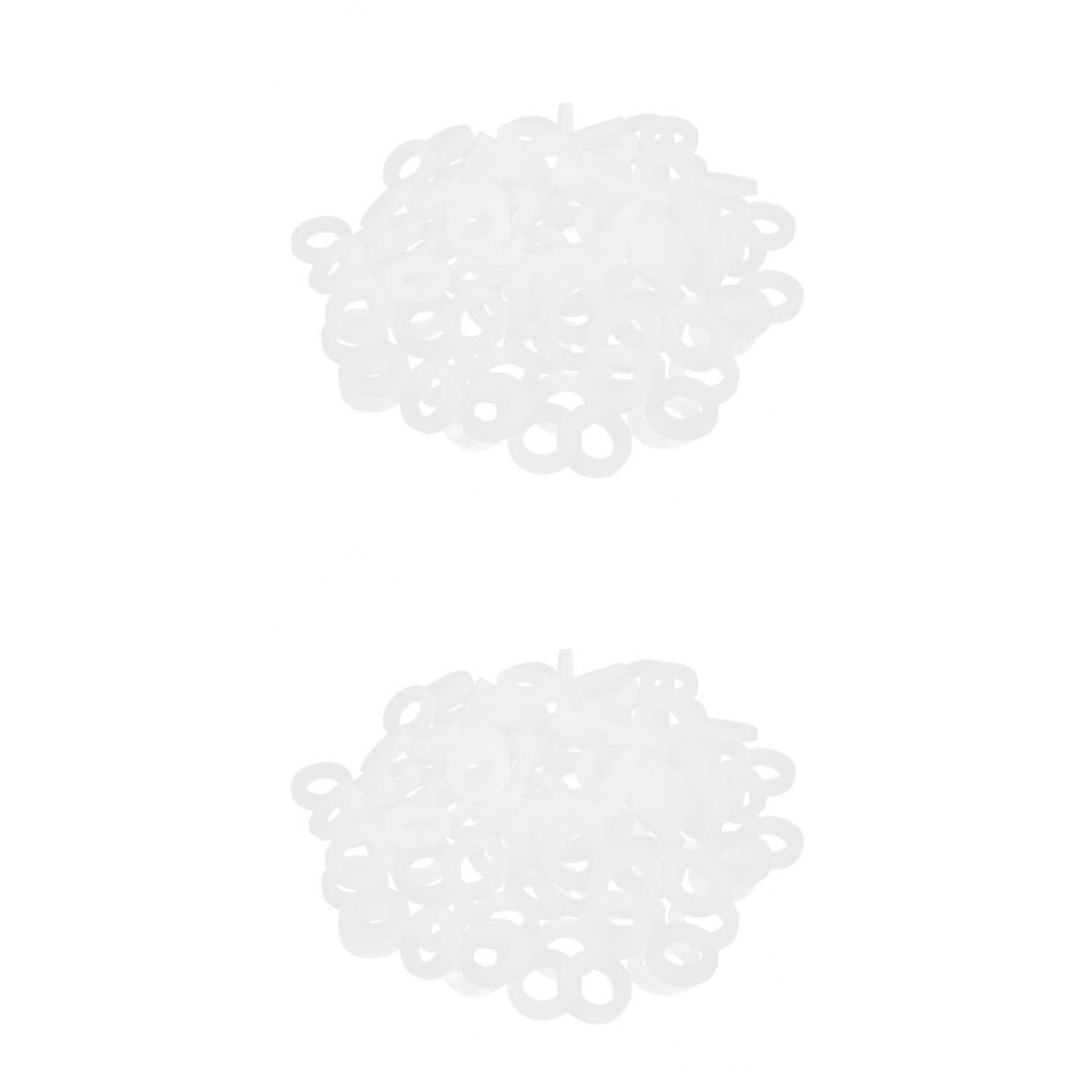 200Pcs Bellow Pipe Flat O-ring Seals Silicone Shower Nozzle Gasket Seal
