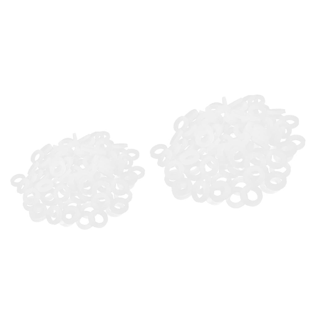 200Pcs Bellow Pipe Flat O-ring Seals Silicone Shower Nozzle Gasket Seal