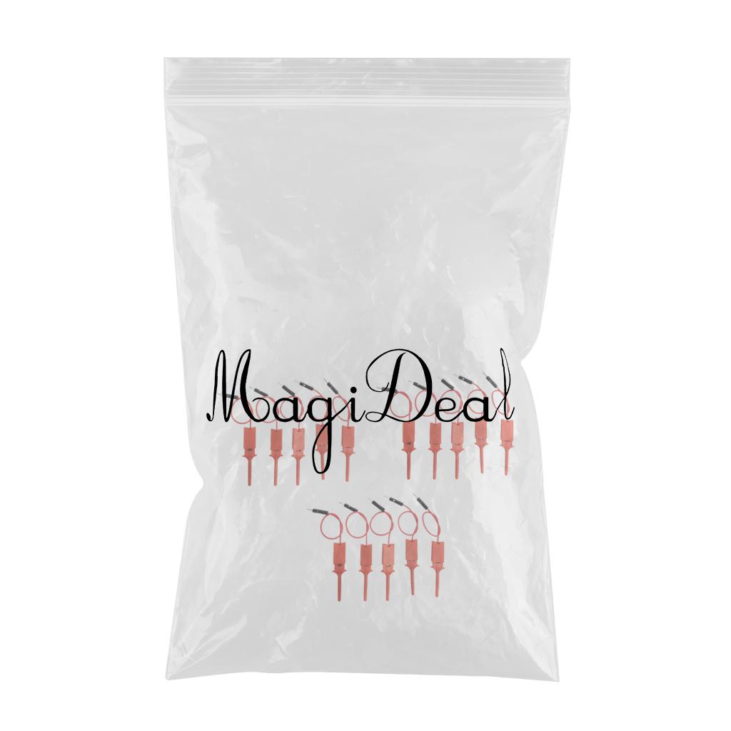 15 Pieces High Quality Test Test Hook Clip Test Probe For Logic Analyzer-Red